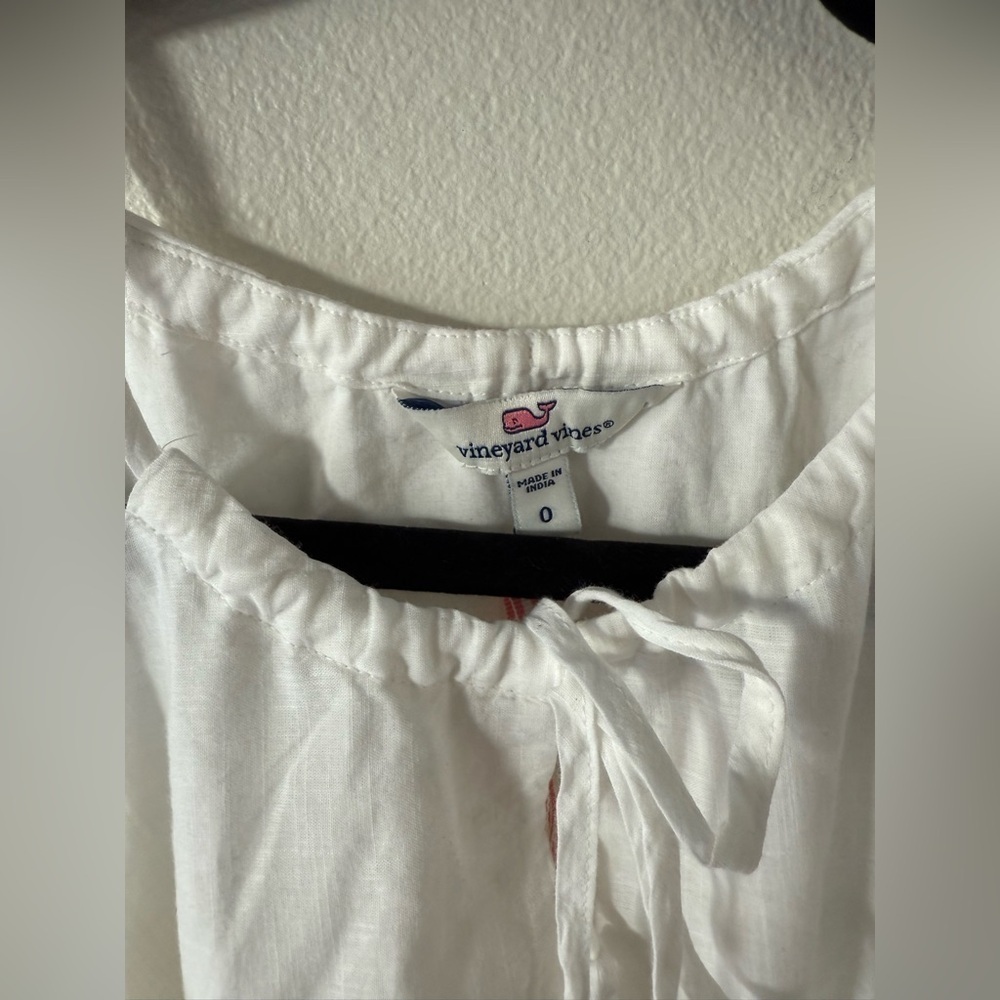 Vineyard Vines White Sleeveless Midi Dress - Picture 5 of 9